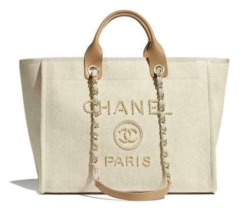 replica chanel deauville tote|Chanel canvas tote 2021.